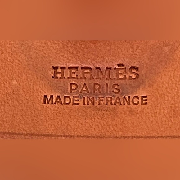 Hermes Tan Leather and Cream Canvas Crossbody Bag - Picture 5 of 16